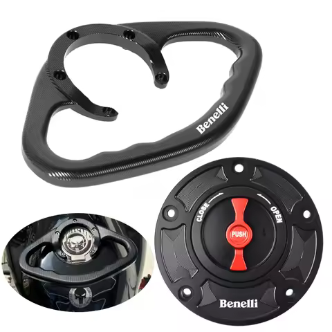 Motorcycle Accessories Oil Tank Cover TankGrab Bar Handle Gas Fuel Tank Cap For Benelli Leoncino 500