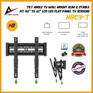 NB North Bayou NBC3-T Adjustable Tilt Angle TV Wall Mount Slim &amp; Stable Bracket Fit 40" to 65" LCD LED Flat Panel TV