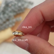 8mm Silver/Gold Diamond Spacer
