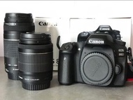 入門單反＋兩支鏡 Canon 80D18-55mm Len Kit ¿Zoom lens EF 75-300mm