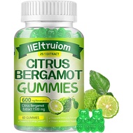Citrus Bergamot 1500mg, Citrus Bergamot Gummies for Healthy Cholesterol, Bergamot Supplements 25:1 E
