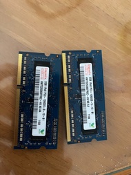 Apple Macbook Pro Notebook Laptop Ram 記憶體 Hynix DDR3 2GB 1Rx8 PC3-10600S-9-10-B1 HMT325S6BFR8C-H9 N0