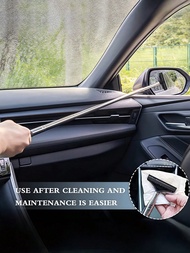 1/2pcs Extendable Algae Scraper Brush - 2-In-1 Metal & ABS Telescopic Cleaner For Fish Tanks, Window