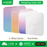 MiLife Weight Scale S20 5kg-180kg 50g Division Smart Scale Weighing Scale Digital Scale
