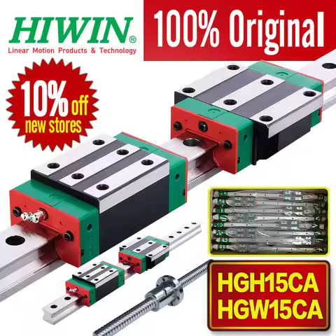 Genuine HIWIN BRAND HGH15CA HGH20CA HGH25CA linear carriage Linear Rail CNC Parts 300MM 400MM 500MM 