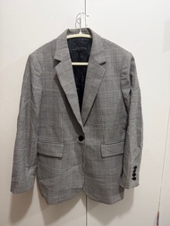 Zara Woman 格紋西裝外套 XL