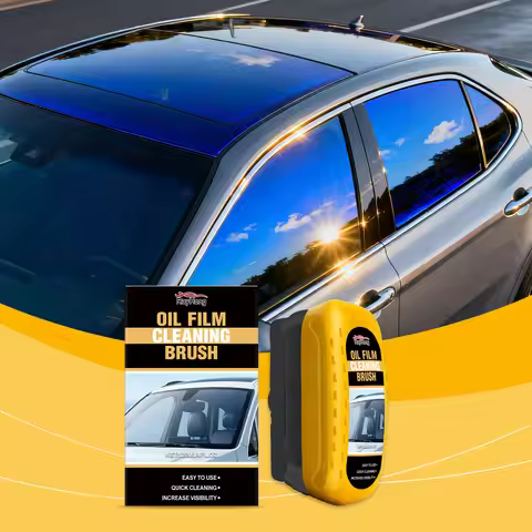 Automotive Oil Film Cleaning Brush Car Glass Window Wipe Anti-Rain Fog Front Function Maintenance In