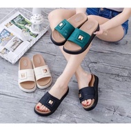 Fashionable 808 Women's Flat Strap Sandals with 4 cm high anti-slip buckle