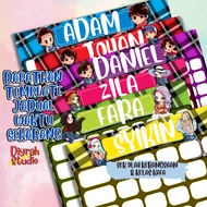 [Softcopy] 90 TimeTable School Templates (Time Table) + Readymade Subject . KAFA Class & National Sc