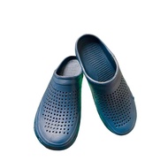 Sandal Selop Karet Pria Dewasa Sepatu Sendal Anti Air Cowok Ukuran 40-Biru