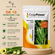 (20g / 50g / 200g) Crop Power OK 10 Ten Brothers F1 Hybrid Okra / Benih Bendi / 羊角豆种子