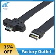 Connectors USB 3.2 Front Panel Extension Cable,GEN2x2 Baffle Cable TYPE-E to Chassis Type-C Front C 