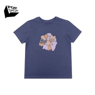 Pop Shop Ladies Hyde Park Graphic T-shirt - Blue Indigo