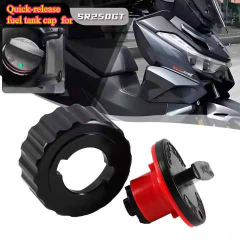 Fuel tank cap for Wuji SR250GT scooter modification, aluminum alloy base, 250GT quick-release fuel t