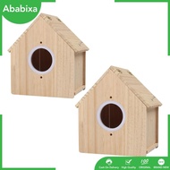 [Ababixa] Bird Breeding Box Cage Accessories for Bird Viewing Clear Multifunctional Cage Bird Nest Bed for Conures Lovebirds