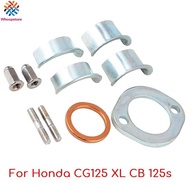 1x Exhaust Muffler Collets Collars Clamp Holder Screw For Honda CG125/XL/CB/125s