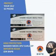 Mediocare Masker Medis 3 Ply Disposable Mask Earloop 1 Box - isi 50