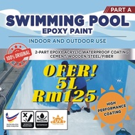 5L EPOXY Swimming Pool Epoxy Paint Pond Paint Cat Kolam Renang Ikan Coating Swimming Pool Paint EPOXY GREENTECH