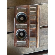 Mercedes W124 Aircond Regulator Switch Wood Walnut Cover Center Used Original 1PC