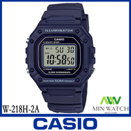 Casio Digital นาฬิกาข้อมือทรงสปอร์ต สายเรซิ่น รุ่น W-218H-1A/W-218H-2A/W-218H-3A/W-218H-4B/W-218H-4B