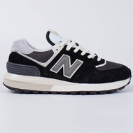 Sepatu New Balance 574 Black Grey White Legacy Putih Abu Hitam NB