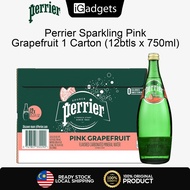 Perrier Sparkling Natural Mineral Water / Carbonated Pink Grapefruit (12 Btls x 750ml/1 Carton)