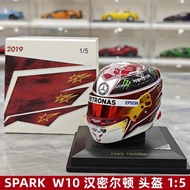 SPARK 2019 German Station W10 Hamilton F1 Helmet Model 1: 5 Collection