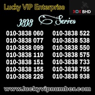 VIP Number, VIP Mobile Phone Number, Silver Number 3 Pairs 010-3838 Series, Prepaid Number, Digi, Celcom, Hotlink, XOX,