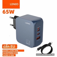 LDNIO Gan 100W ที่ชาร์จเร็ว ชาร์จเร็วแบบ Type-C 65W 45W ปลั๊ก UK EU US ช่องเสียบ USB หลายพอร์ต สำหรั