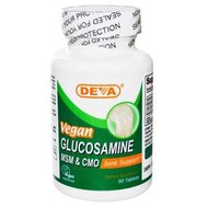 Deva 植物性葡萄糖胺+MSM - 90顆 Vegan Glucosamine MSM &amp; CMO