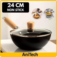 High Quality Mini Pot Black Wok/Carbon Steel wok /Cooking Pan/ Multipurpose Wok with Wood Handle /Kuali Besi /Kuali Gore