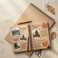 A4/A5 Plain Scrapbook Album | Minimalist Scrapbook | Aesthetic & Vintage Landscape & Portrait Photo 