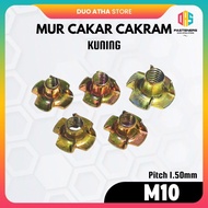 M10 Claw Nut M10 Tee Nut M10 T-Nut/ M10 Yellow Disc Claw Nut/