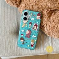 For iPhone 16 Pro Max Case TPU Phone Case For iPhone 17 Pro Max 16 15 Cover 手机壳 Aesthetic Korean Cut