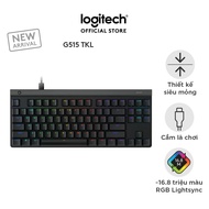 Logitech G515 TKL Low profile Wired Gaming Keyboard - LIGHTSYNC RGB, PBT Keycaps