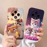 Case For Oppo Reno 12f Latest Casing Oppo Reno 12f Fashion Case KUCING [MJ.03] Silicone Case