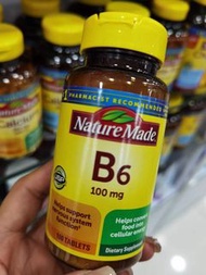 美國Nature Made B6天然維生素片100mg
