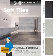 SMJ CONCEPT® Soft Flexible Tiles Classic Travertine (01A1) | Indoor & Outdoor Wall Panels