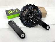 Rotor Aldhu碳曲柄+P2M盤爪功率計牙盤 power 2 max公路車功率牙盤 power meter