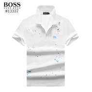 Hugo Boss _ Trend New Men 'S POLO Shirt Cotton Slim Summer Short-Sleeved Business Shirt T-Shirt