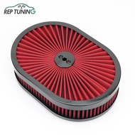 Oval High Flow Air Filter for 2000-2017 Ford Fiesta 1995-1999 Chevy Silverado SBC BBC Sport Air Filt