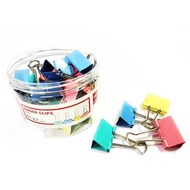 Pastel Colored Paper Clips (Mixed Colors 30 Pieces) Size 19mm. Queenfish QF-S68(B) Binder clip Docum