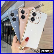Casing OPPO A3X 5G/A3 Pro 5G/A38/A18/A58/A60/A78 5G Simple and stylish solid color phone case ZB
