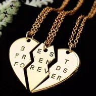 3 Pcs Friendship Best Friends Forever Couple Necklace Gift
