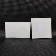 Gibson SG / Les Paul crown headstock logo decal/sticker white