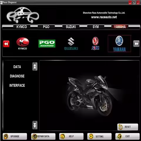 6in1 motor diagnostic tools for Y-amaha SYM,KYMCO,for SUZUKI,HTF,PGO motorcycle scanner race rmt-1
