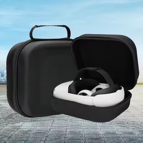 Carrying Bag Glasses Helmet Protective Cover Bag Shockproof Portable Carrying Storage Bag Double-zip
