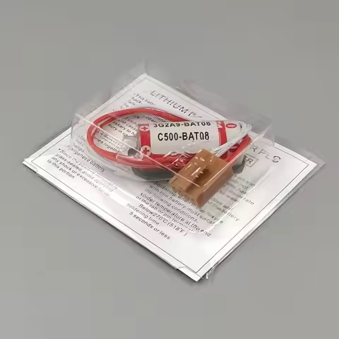 Original New Date Battery C500-BAT08 3G2A9-BAT08 3.6V PLC Lithium Battery With Plugs Connectors
