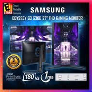 SAMSUNG GAMING MONITOR ODYSSEY G3 24/27/32 180HZ 1MS FHD HDR10 | AMD FREE SYNC |HEIGHT ADJUSTABLE, P
