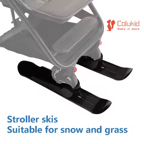 Universal Baby Stroller Accessories Ski Plate Buggy Sled Wheelchair Glider Snow Scooter Pram Skiing 